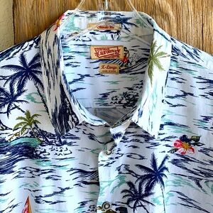 Lucky Brand California 100% Cotton Aloha Shirt - Classic Fit X-Large